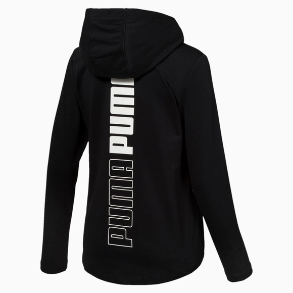 PUMA - WOMENS MODERN SPORT FZ LOGO HOODY SIZE XXL - BLACK (NEW WITH TAGS) - Picture 2 of 4